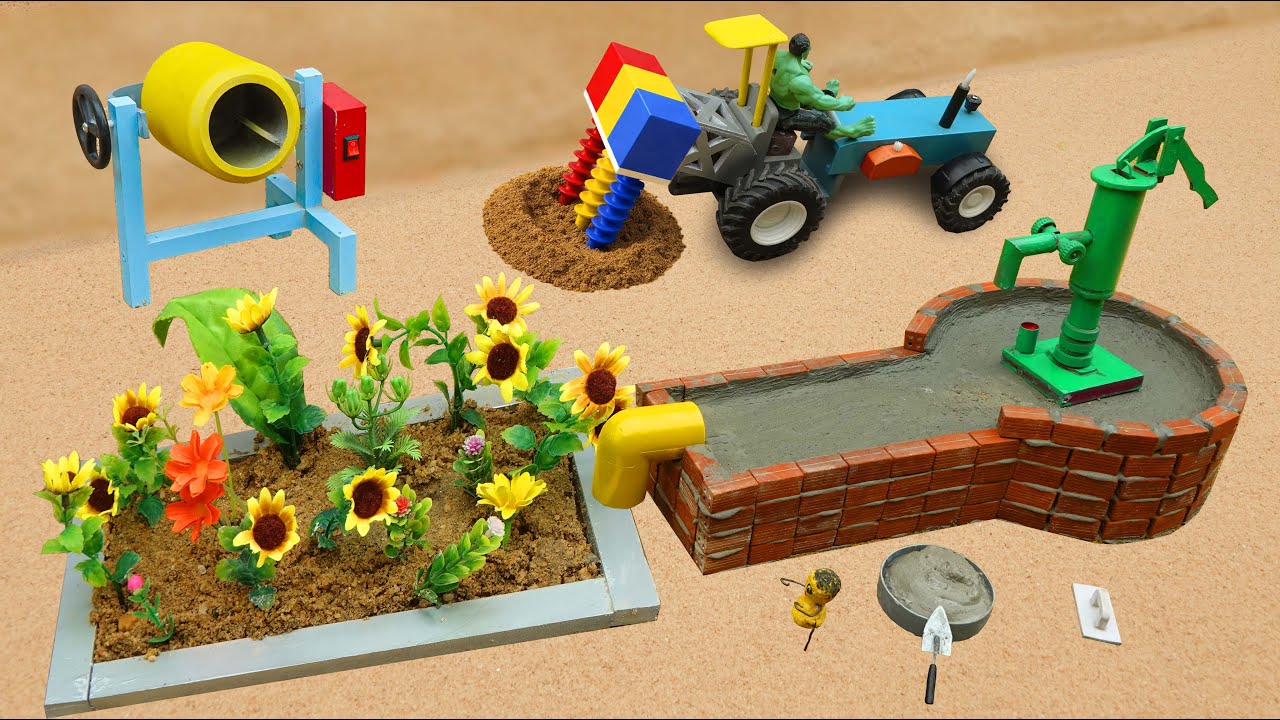 DIY Water Well Construction Using Homemade Drill Bit | Supplies Water for Flowers