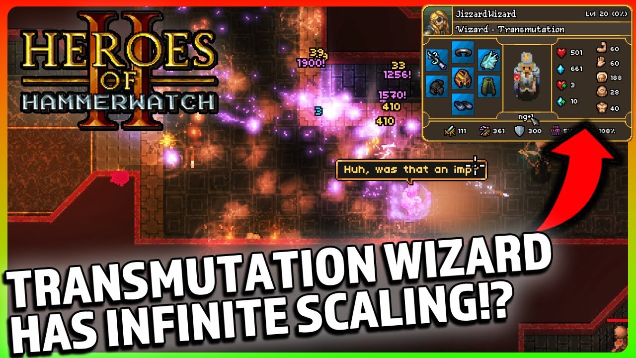 TRANSMUTATION Wizard is Kind of BROKEN? | Heroes of Hammerwatch 2