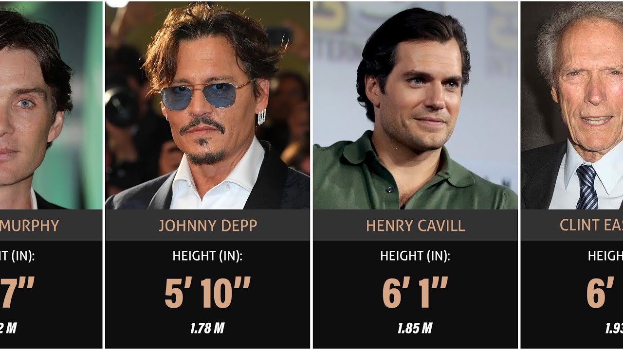 😮 No creerás la estatura de los actores de Hollywood: del más bajo al más alto.
