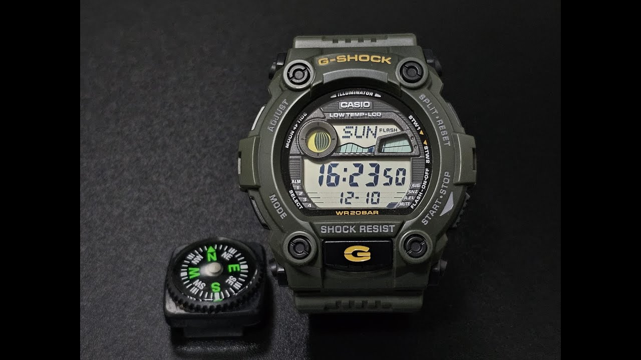 G-Shock в стиле милитари, оливково-зеленый G-7900 🪖