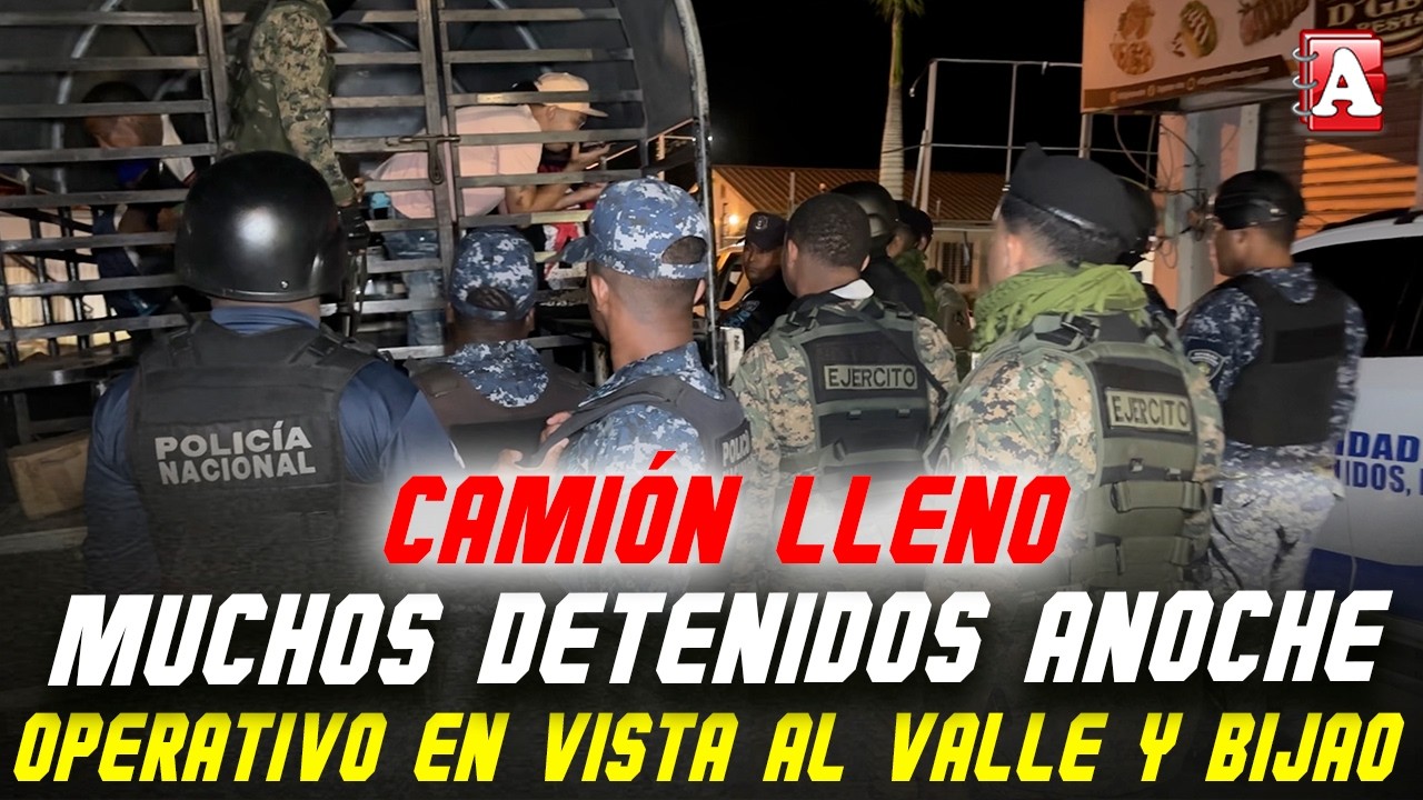 CAMIÓN LLENO DE PRESOS: LA POLICÍA POR TODOS LOS CALLEJONES Y BILLARES DE BIJAO Y VISTA AL VALLE