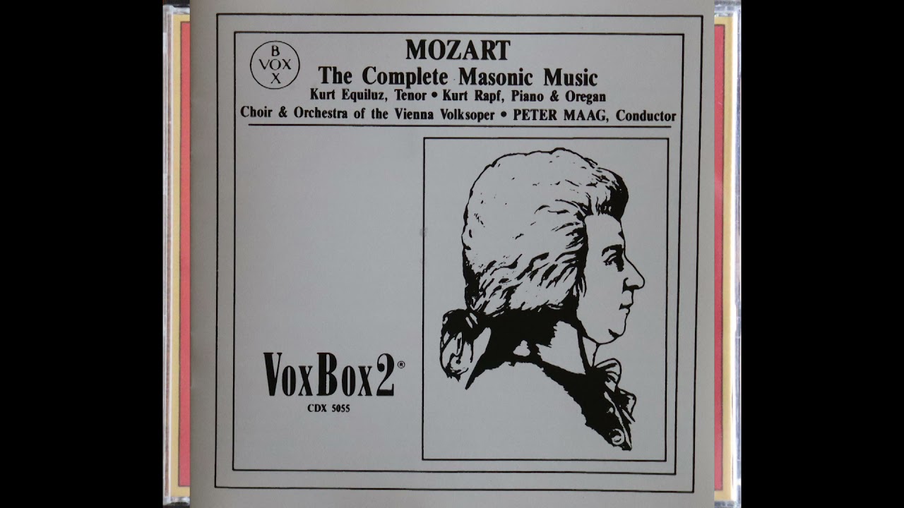 Mozart - Masonic Music Complete  -  Peter Maag, conductor [Complete 2 CD Set]