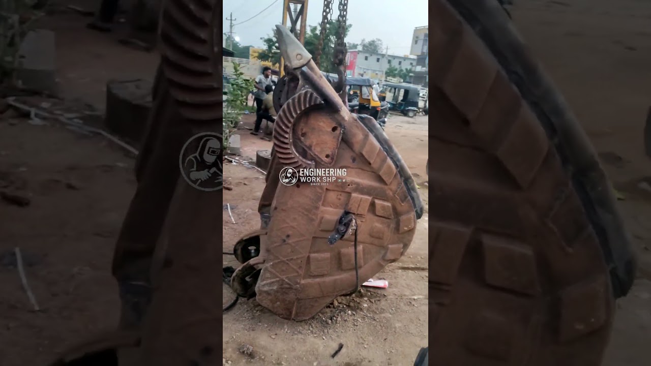 OLD BUCKET HARD FACING 🚜 #love #engineering #song #jcb #bucket#hardwork#tata #ytshorts#youtube#viral