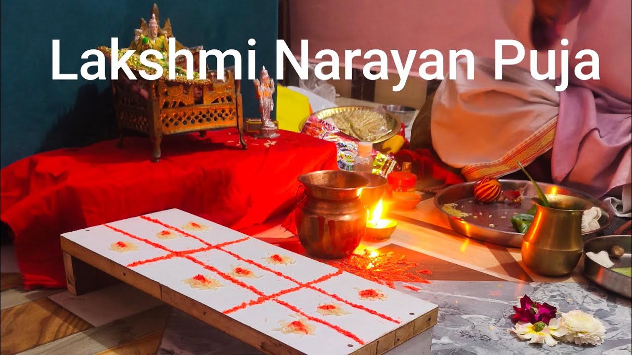 Lakshmi Narayan Puja in our house #Vivan vlogs