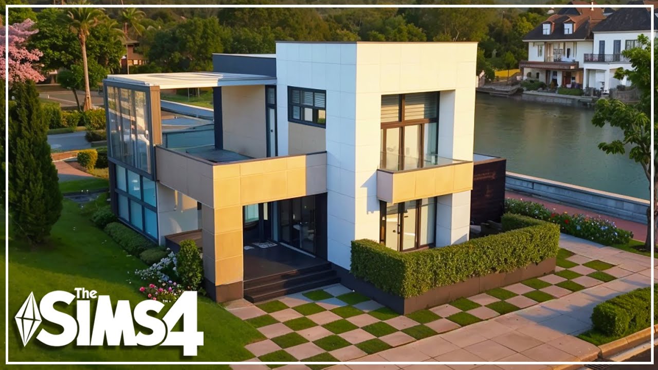 Базовый игровой дом | Без CC | Скоростное строительство в Sims 4