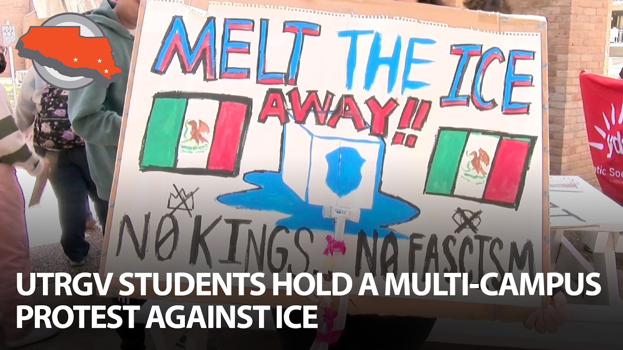 UTRGV students hold a multi-campus protest against ICE