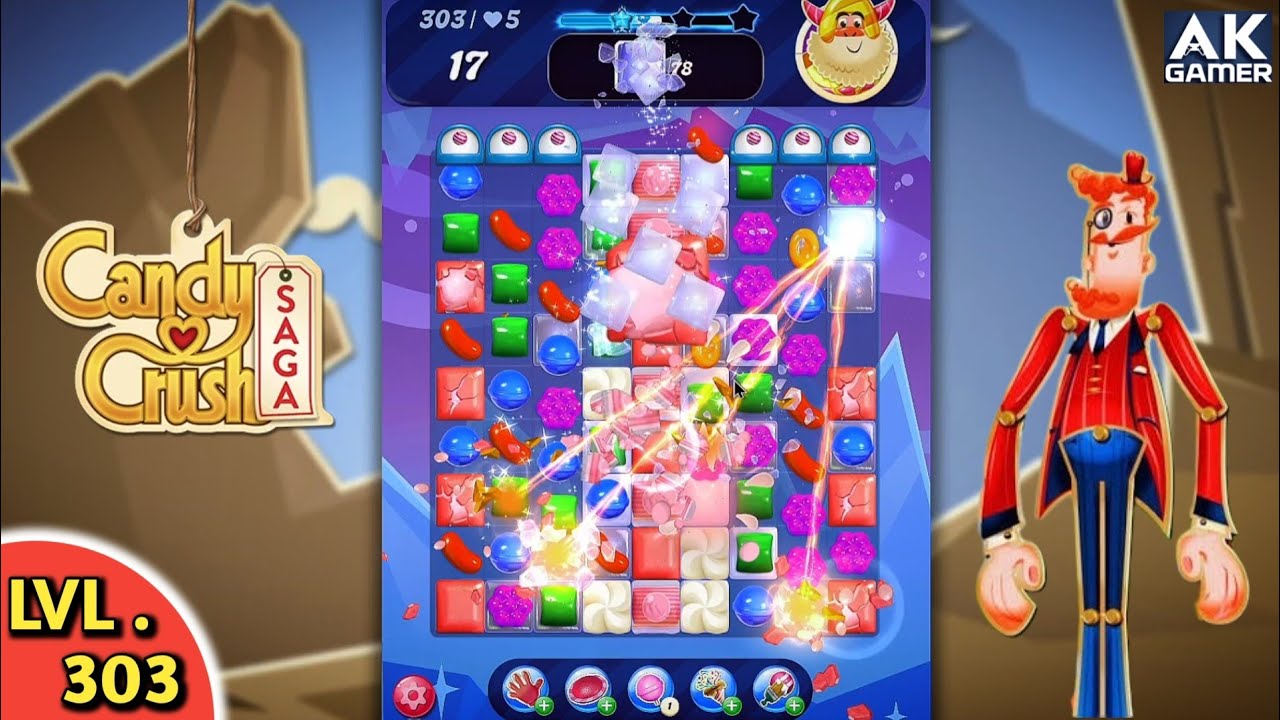Candy Crush Saga 🍭 Level - 303 #canddy #games #viral #candy #gameplay 