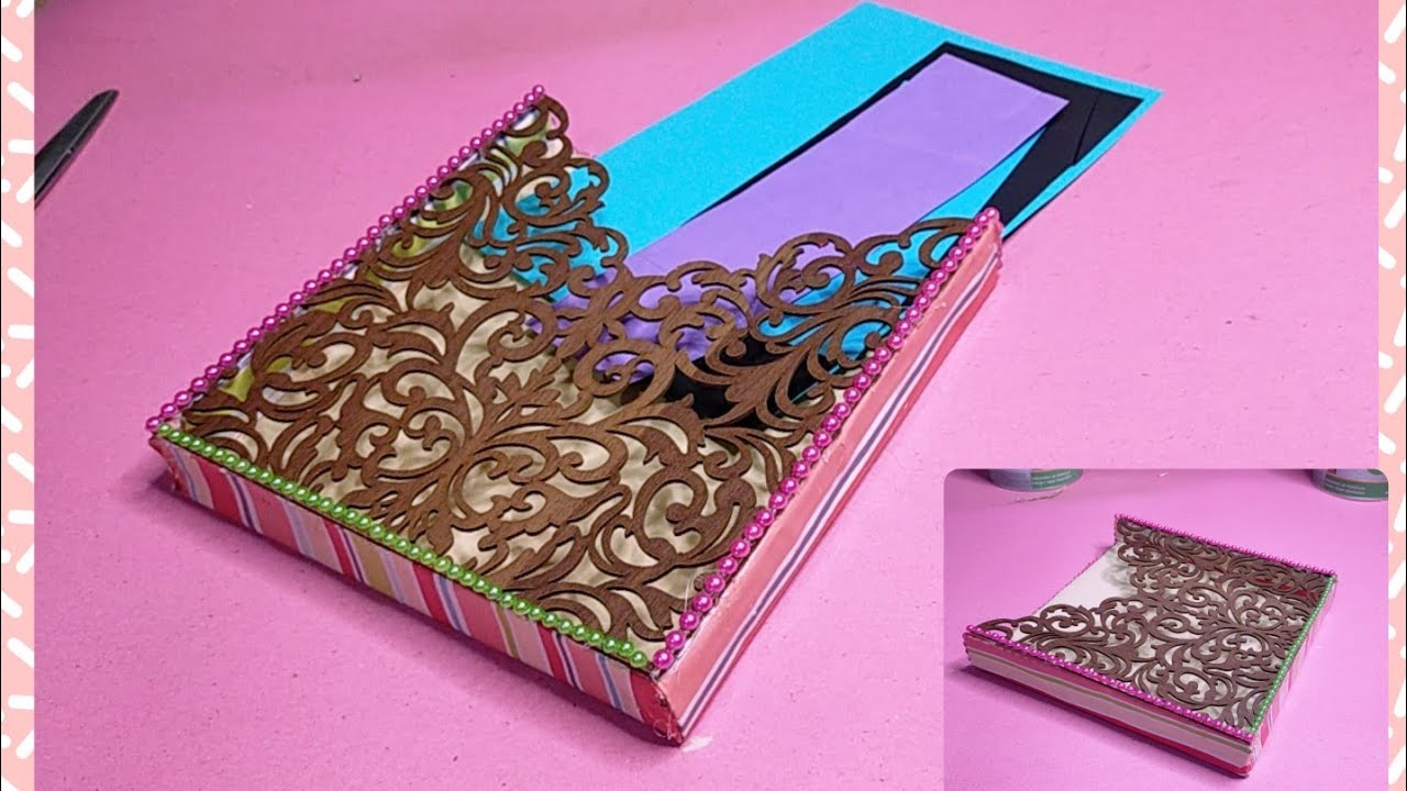 paper holder with using extra wedding card and Sufi box