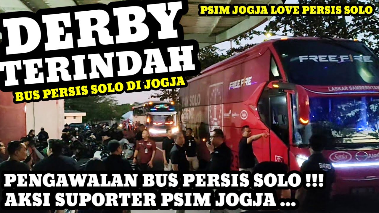 PERHATIAN TERBAIK ‼️BUKTI JOGJA WELCOME PERSIS SOLO // DERBY MOMENT PENGAWALAN DARI SUPORTER PSIM