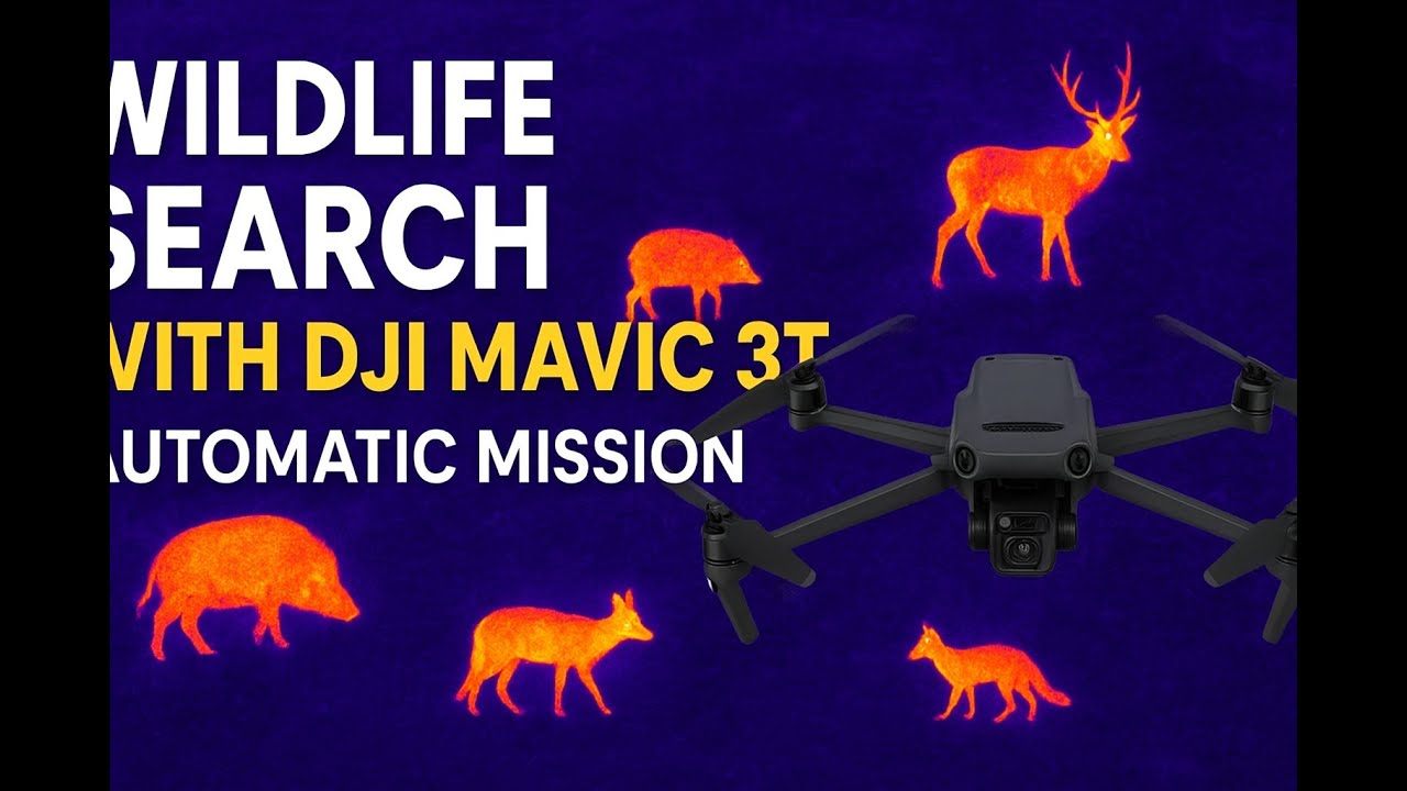 Wildlife Search with DJI Mavic 3T Thermal Drone – Deer, Boars, Foxes, and More! | Automatická Mise