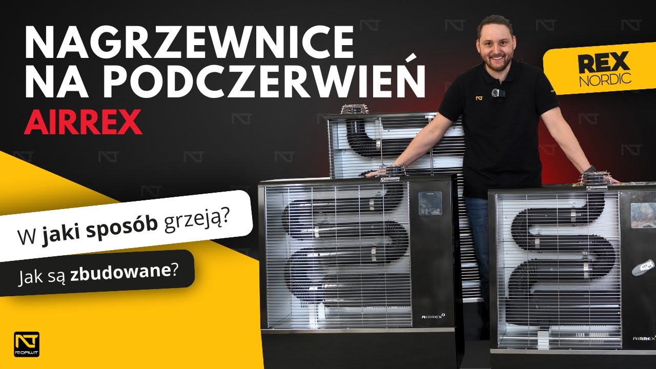 Nagrzewnice olejowe na podczerwień AIRREX serii AH - Technologia, która grzeje lepiej!