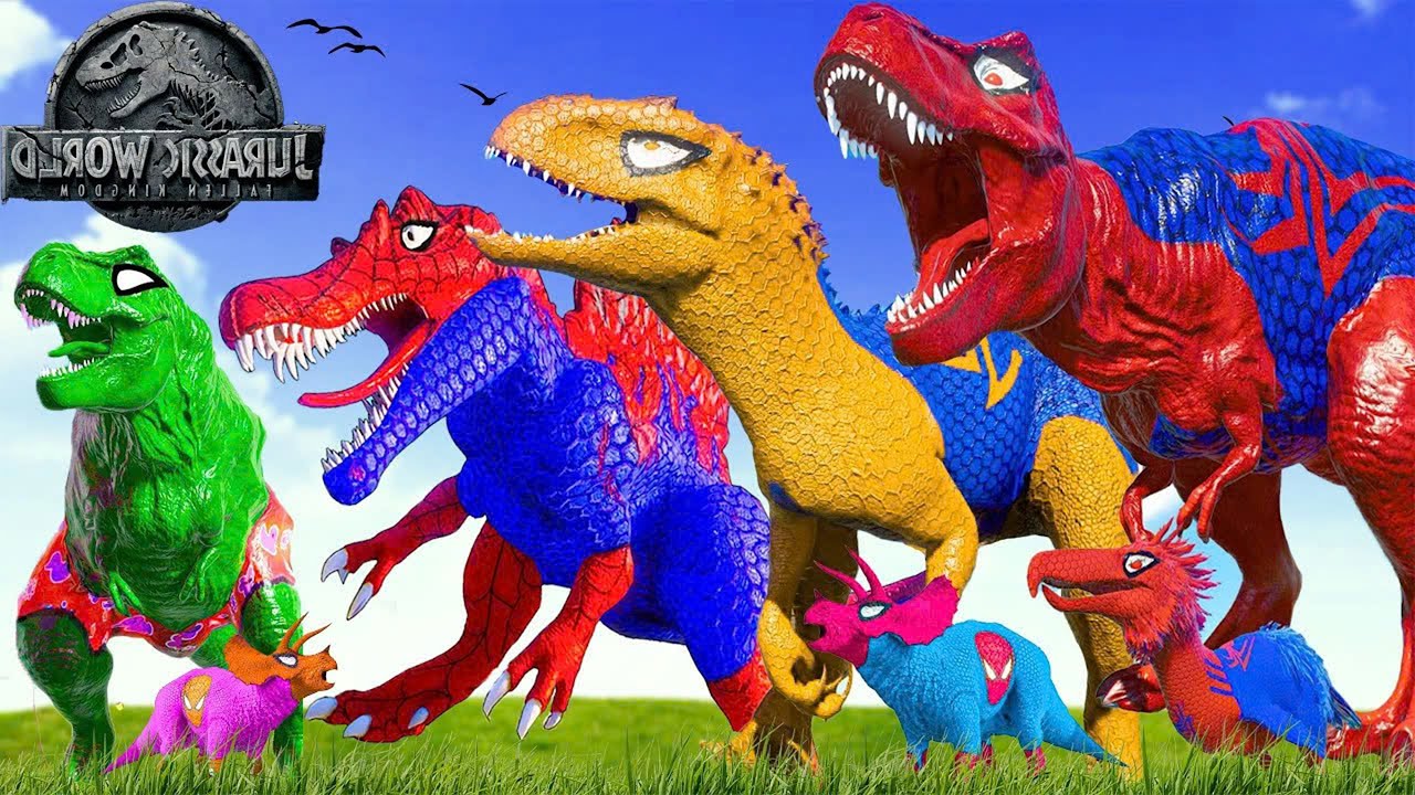 All Spiderman Dinosaurs Battle in Jurassic World🕷️ Jurassic World Rebirth Full Movie