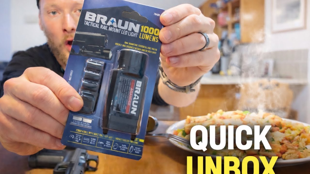 Unboxing Rail-Mount Light (Harbor Freight) Before My Food Gets Cold…