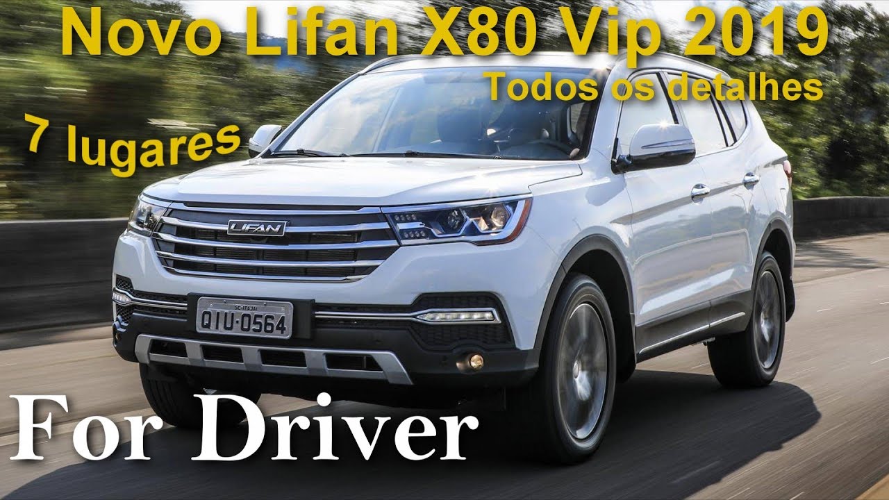 Novo Lifan X80 Vip 2019 Todos os detalhes (Canal For Driver)