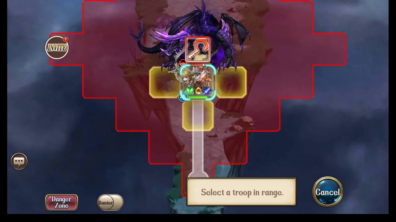 Langrisser M - Soloing Dark Dragon Lv50 at Lv49 (Goddess Trial)