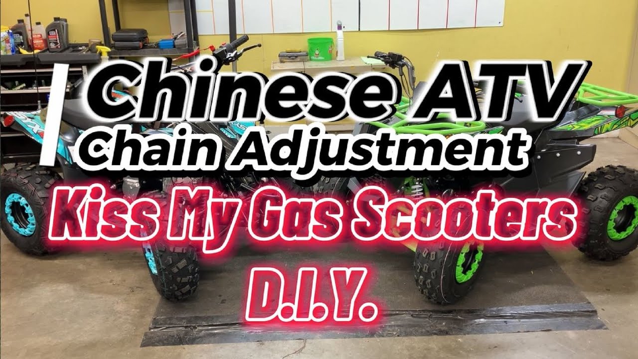 How-To: Chinese ATV Chain Adjustment video KMG D.I.Y.