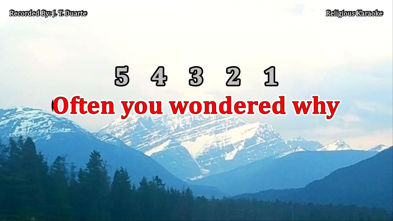 Tears Are a Language - Key of C (Karaoke)