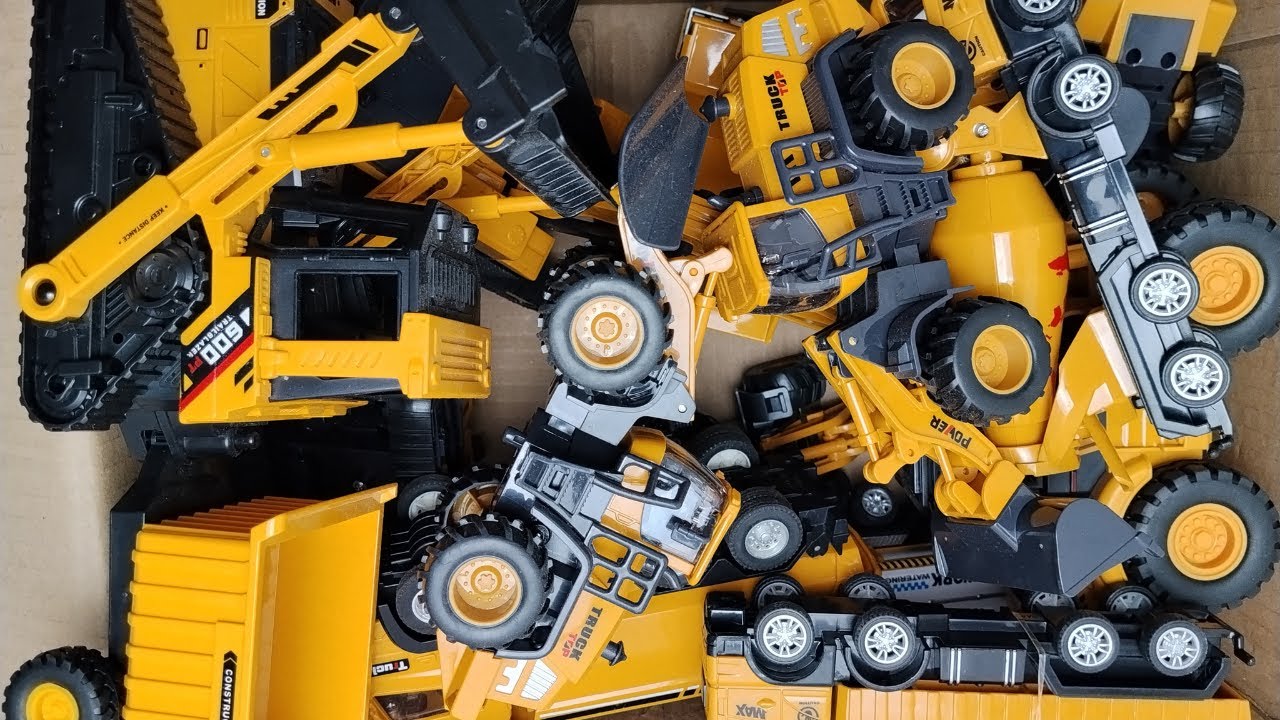 RC TRACTORS, MEGA RC TRUCKS, RC MACHINES COLLECTION!! EXCAVATOR LESU ET30H, KABOLITE K350-200 DIGGER