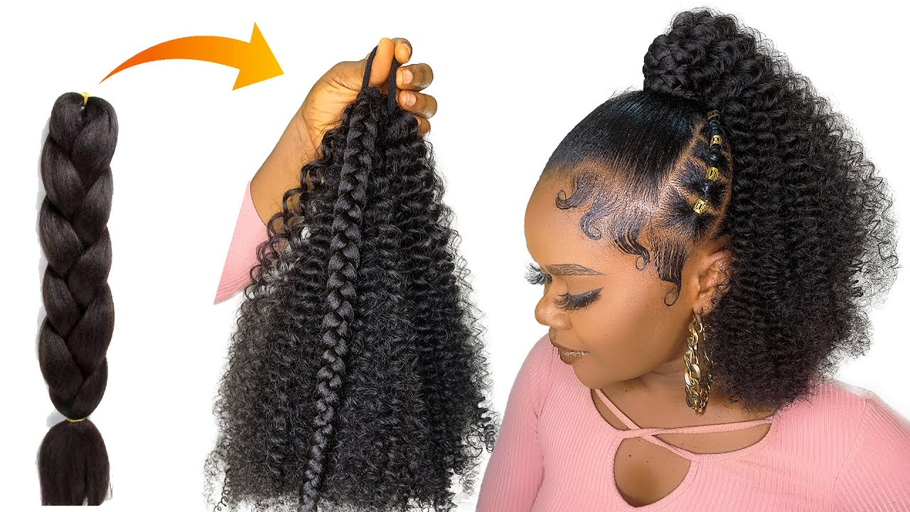 Curly Updo Using Expression Braid Extension