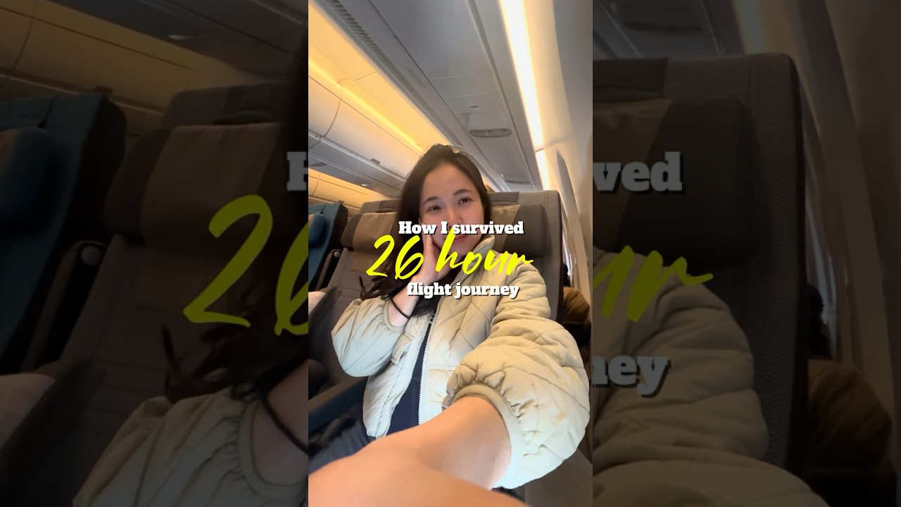 Survived a 26-hour flight in economy class with Singapore Airlines  #Travel #LongHaul #singapore