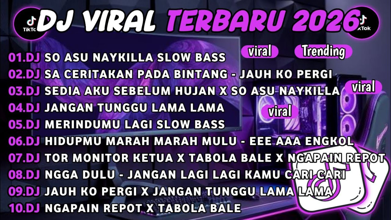 DJ TIKTOK TERBARU 2026||DJ SO ASU NAYKILLA SLOW BASS🎵DJ SA CERITAKAN PADA BINTANG BINTANG FULL ALBUM
