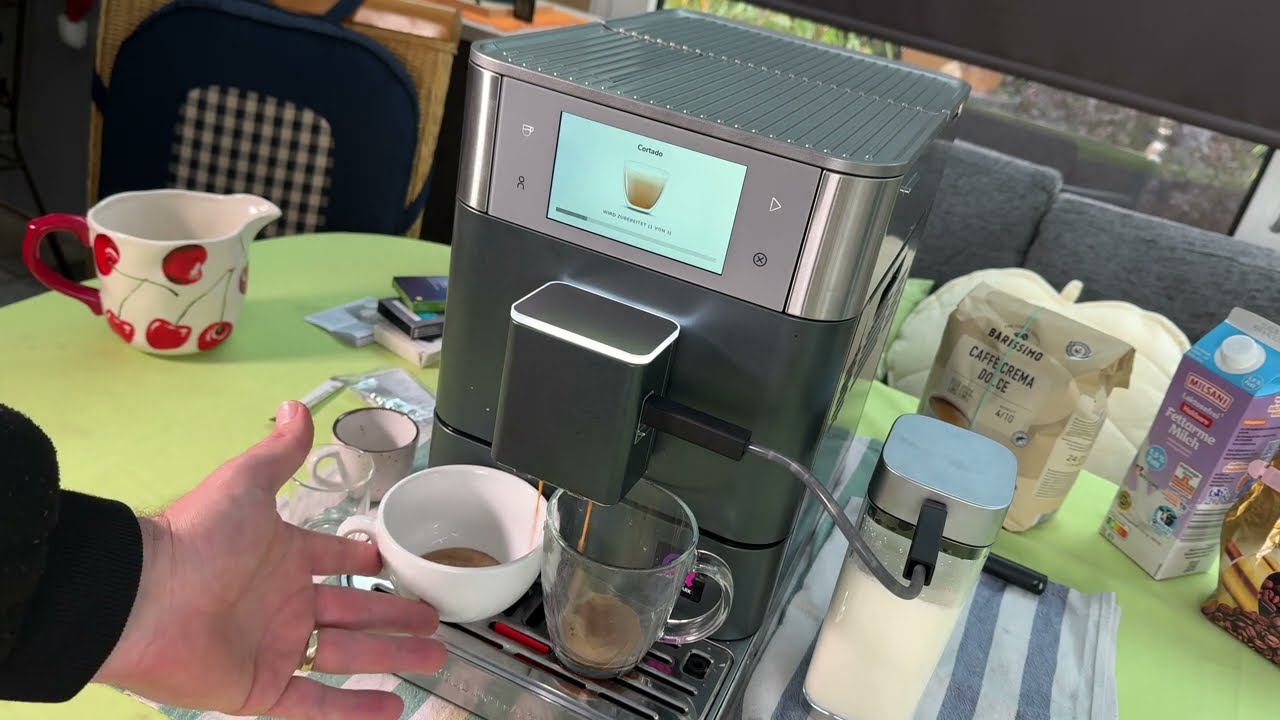 2 Cortado 🇪🇸 in einem Durchgang zubereiten KitchenAid Kaffeevollautomat KF8, KF7, KF6 Anleitung