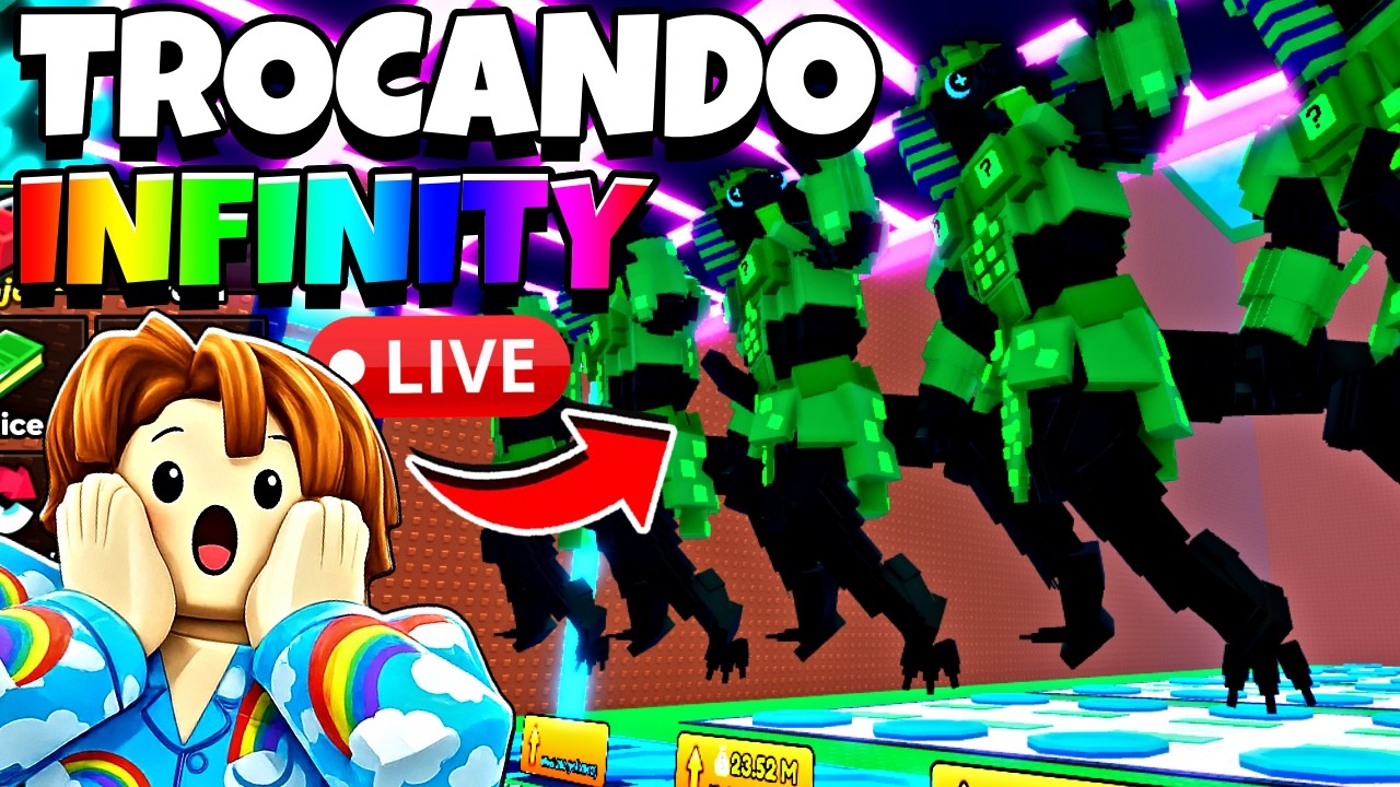 🔴 AO VIVO: TROCANDO BRAINROTS INFINITY NO FUJA DO TSUNAMI