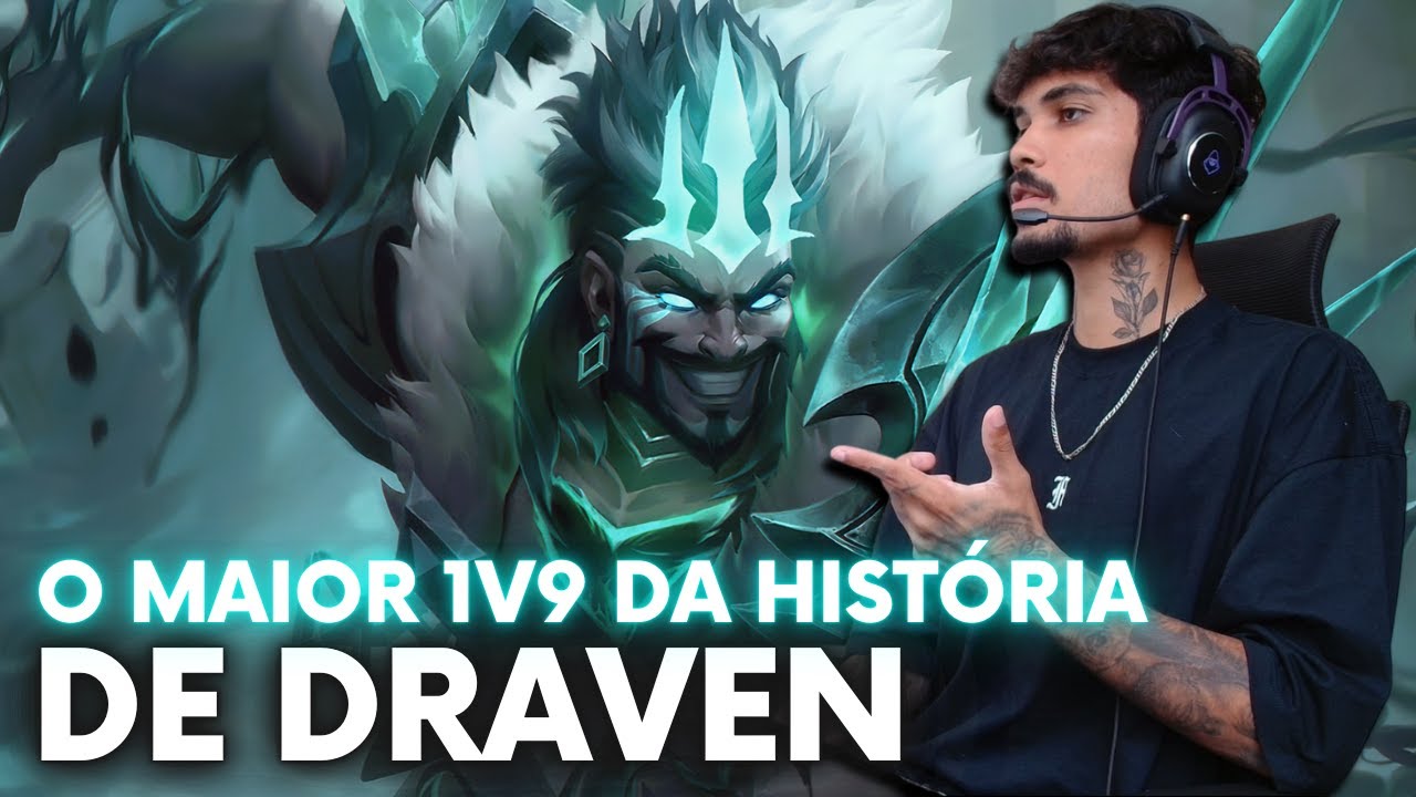 TIME NA BASE E O DRAVEN GANGSTAR CARREGANDO SOLO! #leagueoflegends  #leagueoflegendsbrasil #draven