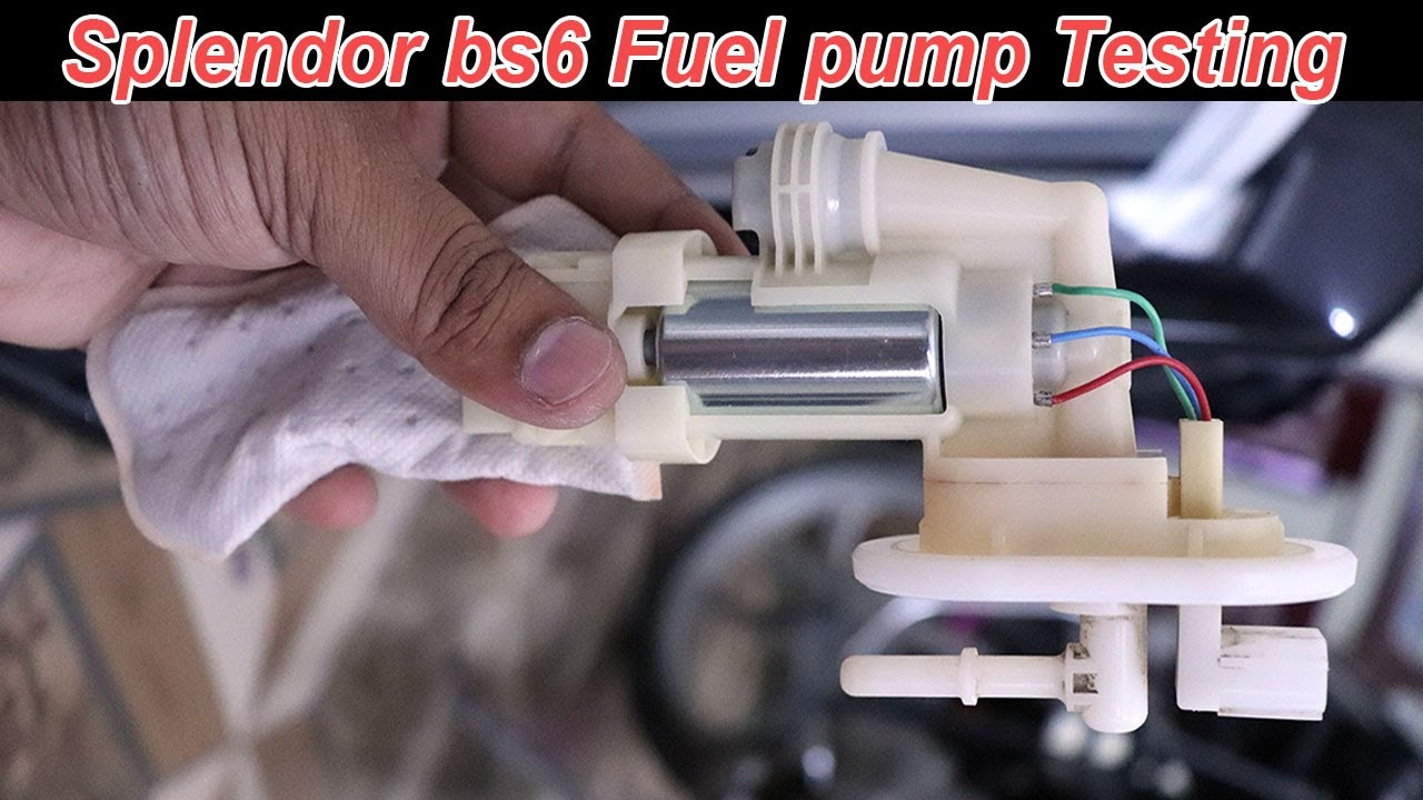 Splendor BS6 Fuel Pump  Testing