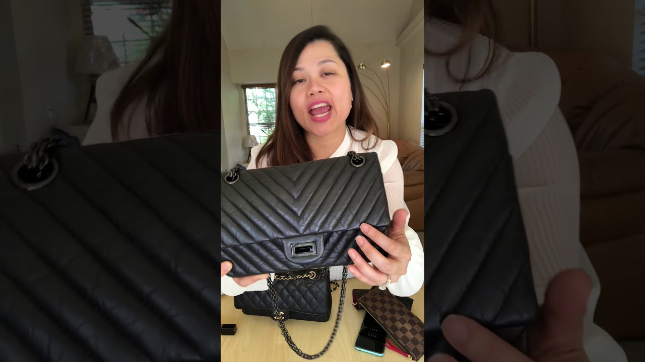 Chanel reissue 225 and medium large comparison ❤️