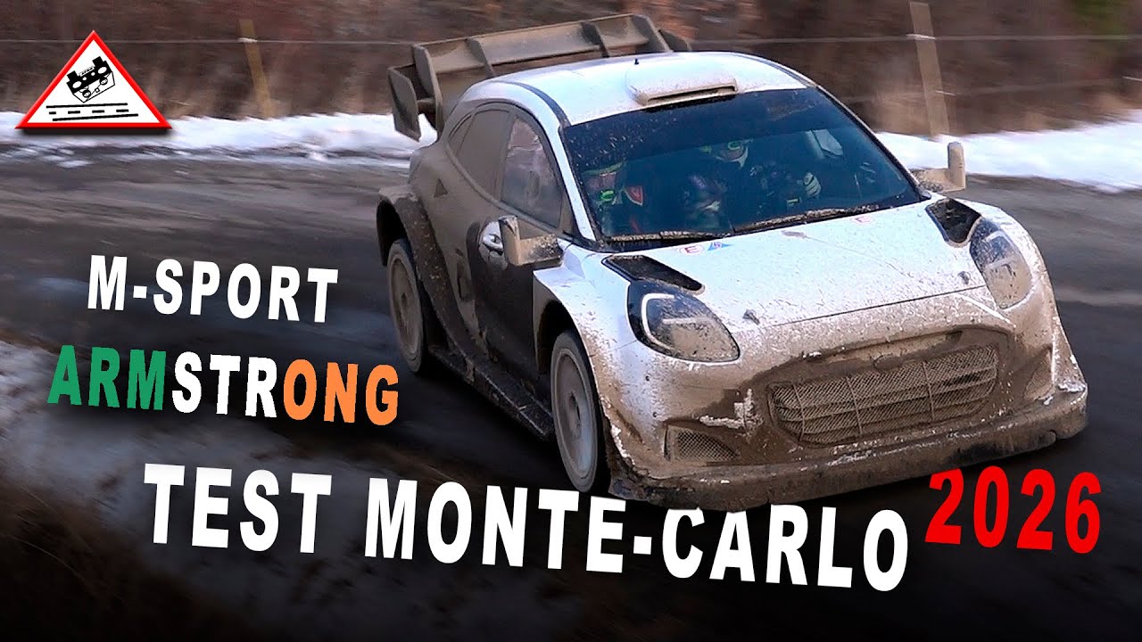 Тест Джона Армстронга на ралли Монте-Карло 2026 | Ford Puma Rally1 [Song Pasts]