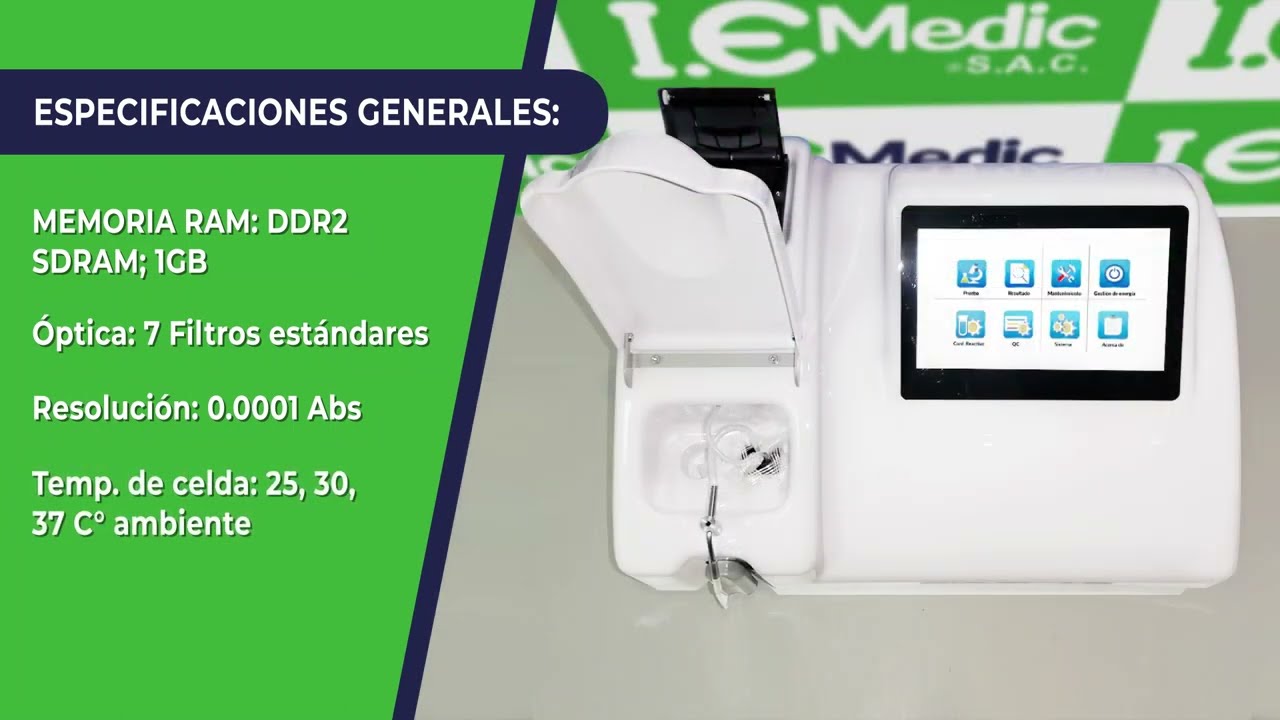 ANALIZADOR DE BIOQUÍMICA SEMIAUTOMATIZADO (BIOELAB ES-102) |  #IEMEDIC