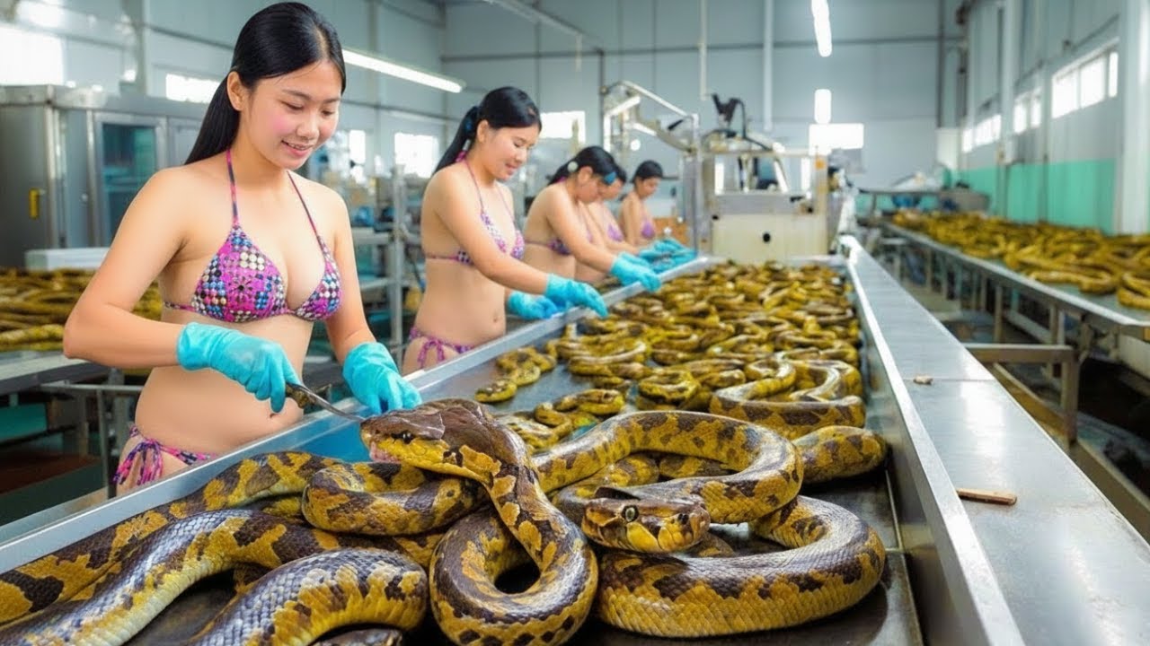Inside the Snake Leather Factory: How Raw Snake Skin Becomes a Luxury Jacket (Full Process)
