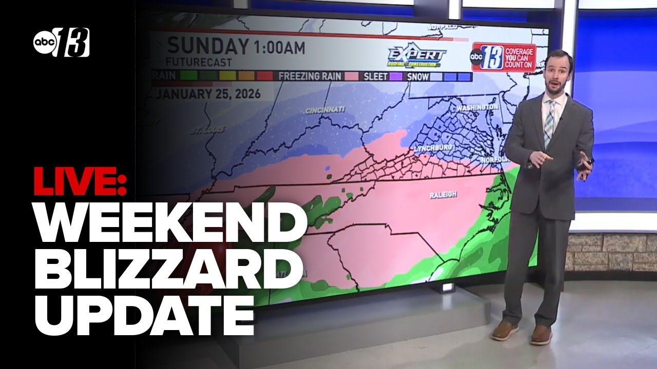 LIVE: Meteorologist with an update on the winter blizzard