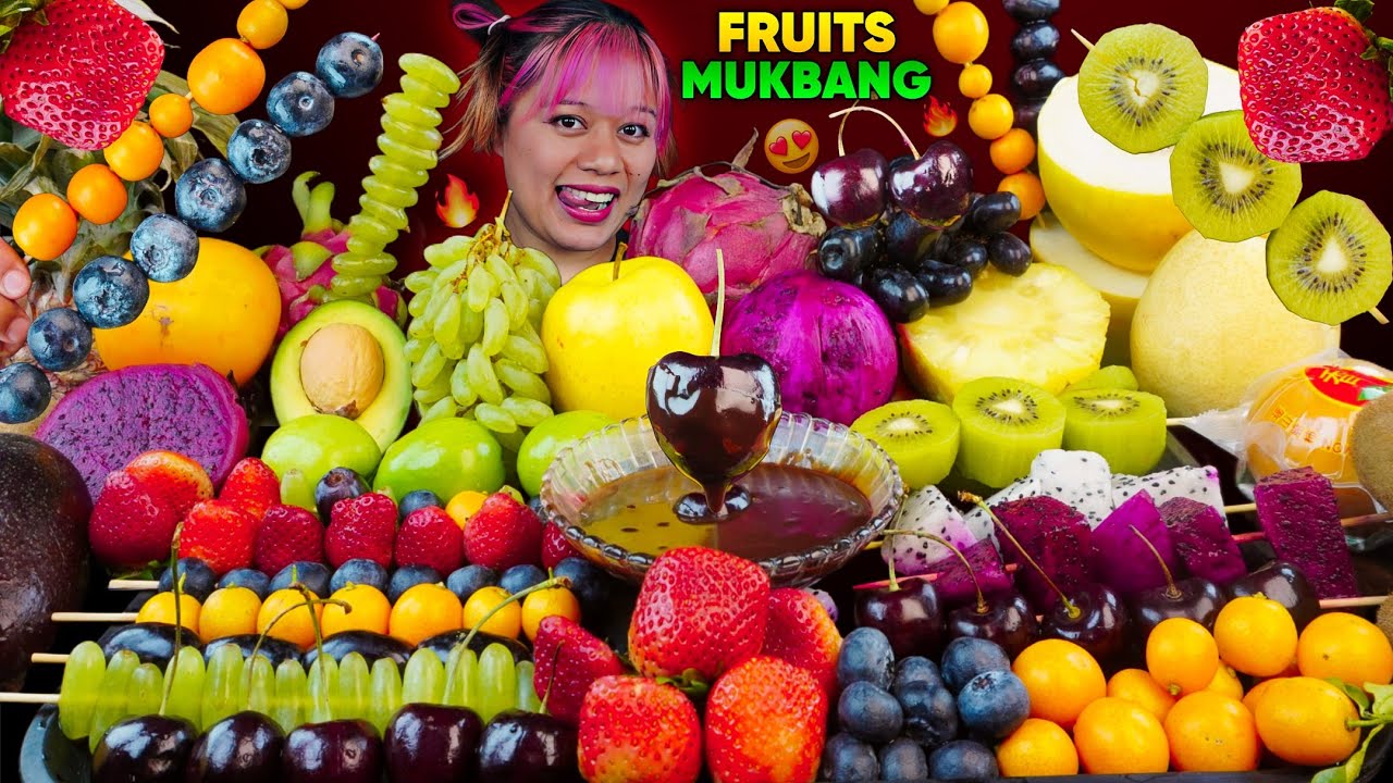 🍒MASSIVE SEASONAL FRUITS MUKBANG ASMR 🍉🍓 | Fresh & Juicy Fruits Eating 🔥