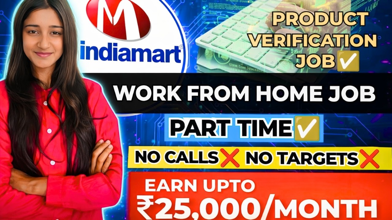 Indiamart Work From Home Jobs 2026 | Part Time Jobs | Online Jobs At Home | Work From Home Jobs 2026