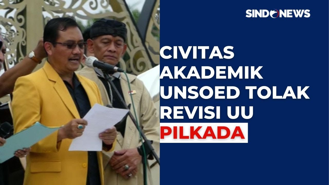 Civitas Akademik Unsoed Demo Tolak Revisi UU Pilkada