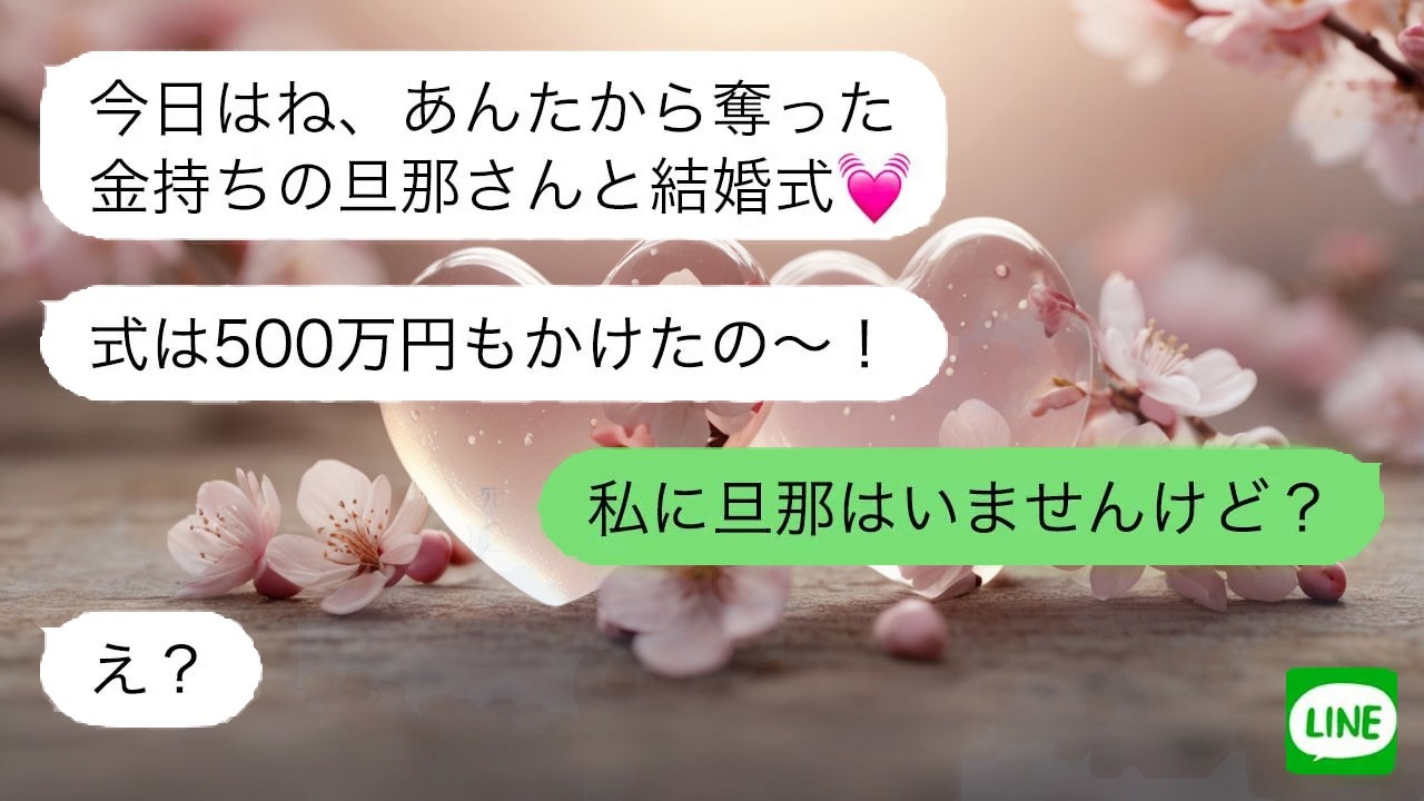 【LINE】 私の夫を奪ったママ友が高額結婚式を自慢。一週間放置した後の反応が、あまりに必死だった。