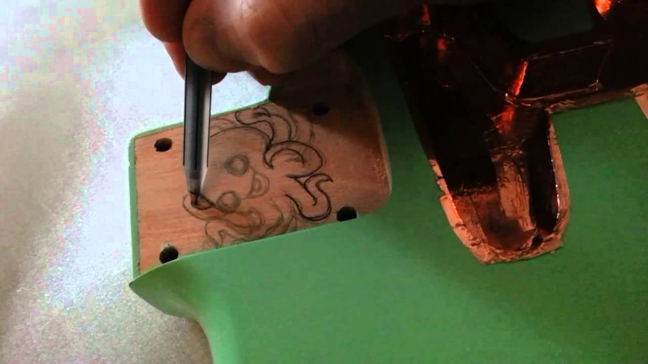 Strat Neck Pocket Art