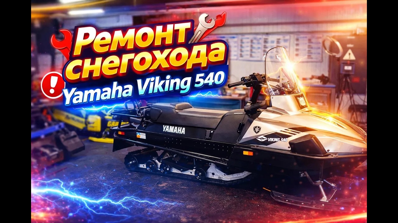 Ремонт снегохода Yamaha Viking 540