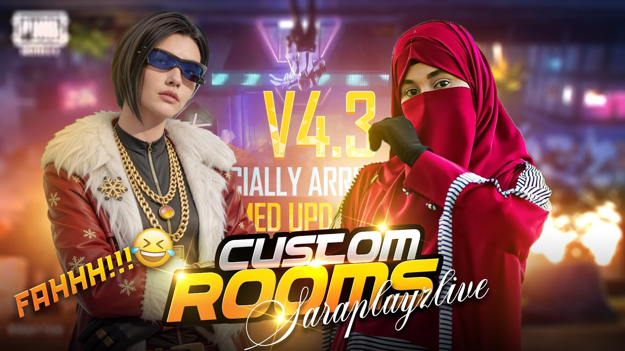 unlimited custom room 😁Sara PLAYZ live pubg mobile