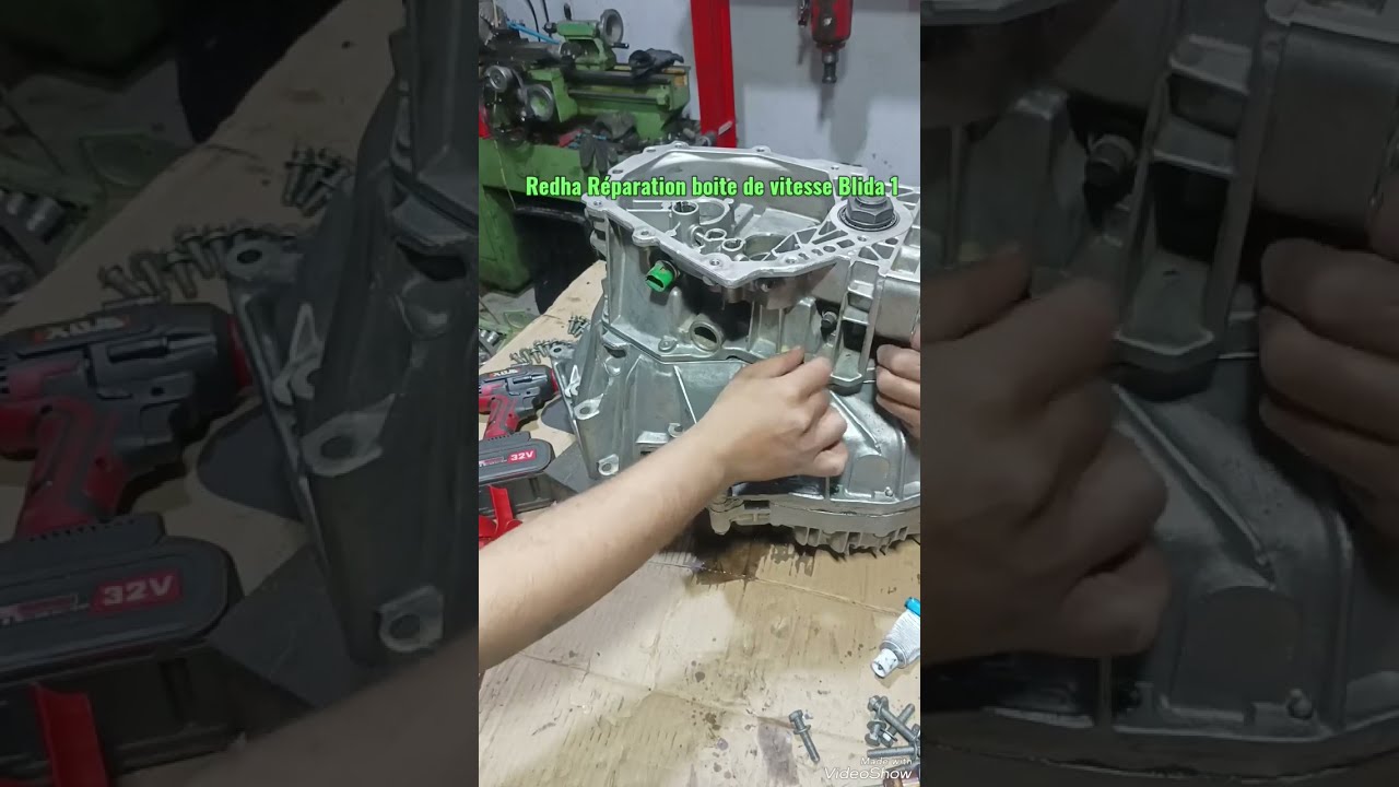 بداية غلق علبة طرافيك حلقة الأولى Montage boite vitesse  Renault Traffic (partie 1)