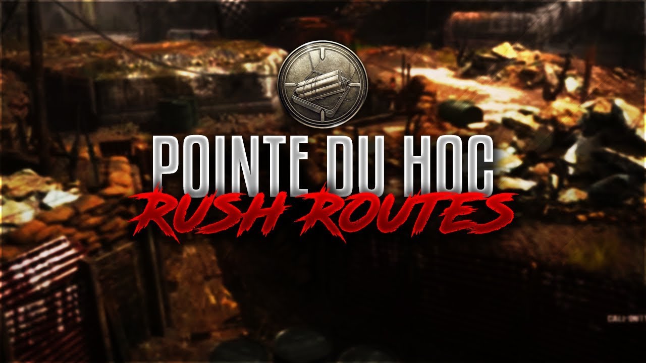 WW2 SnD - BEST Search and Destroy Rush Routes on POINTE DU HOC
