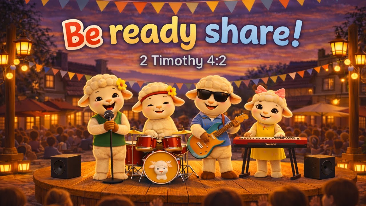 Joyful Bible Song for Kids |  Be Ready share!- 2 Timothy 4:2 | Lyric Lambs 🎶
