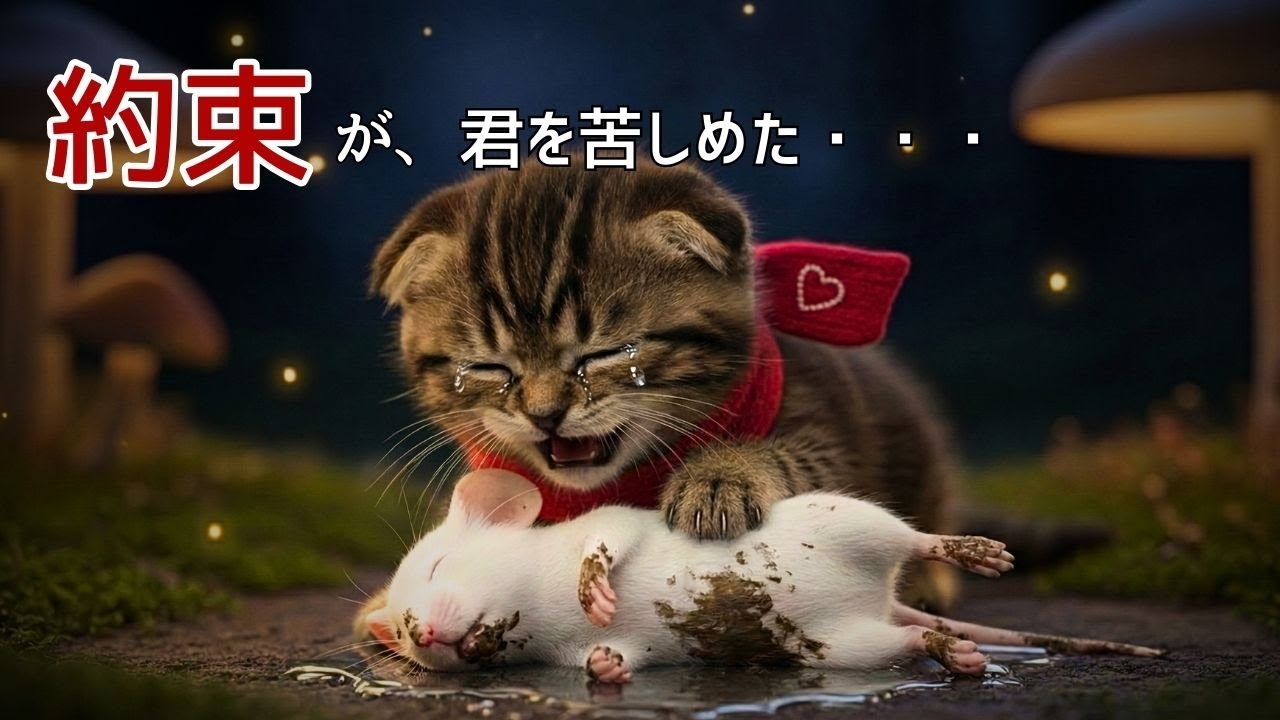 [Со слезами на глазах] Котенок хотел спасти жизнь мышки 🐭 «Мое обещание причиняло тебе боль до са...