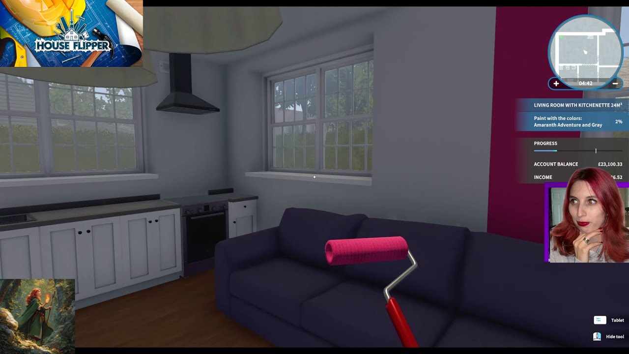 I was actually given the wrong type of gray... - A cozy session of house flipping