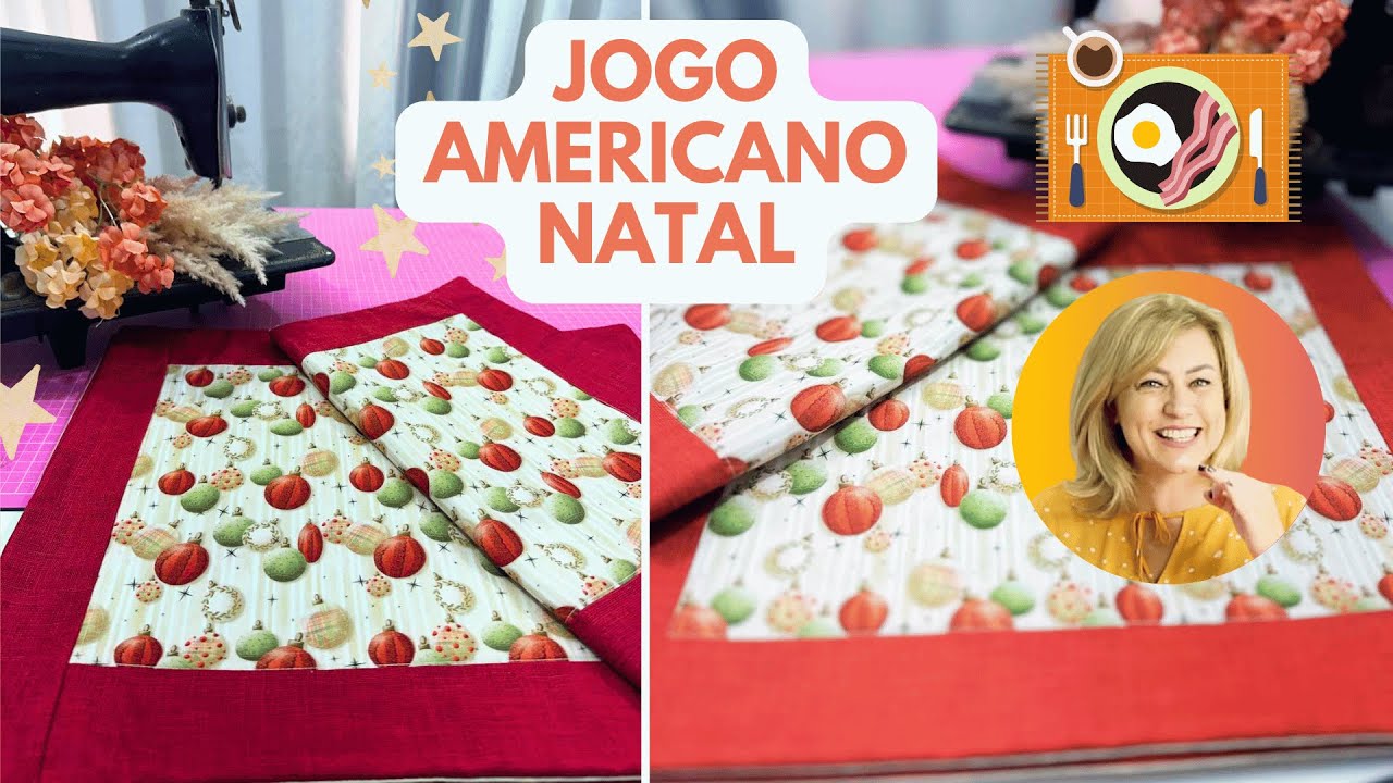 Jogo Americano Costura Passo a Passo + Medidas Fácil Tutorial da DRICA BONEQUEIRA