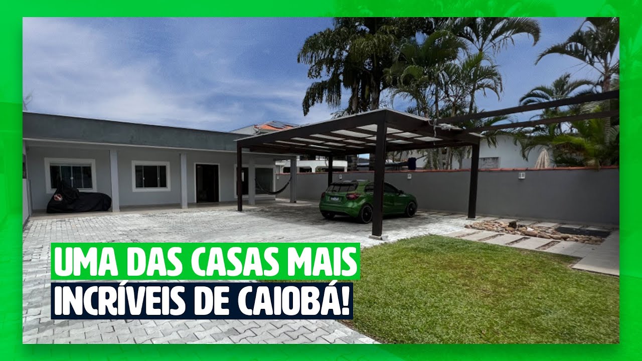 UMA CASA INCRÍVEL E MUITO ESPAÇOSA EM CAIOBÁ! / Matinhos-PR