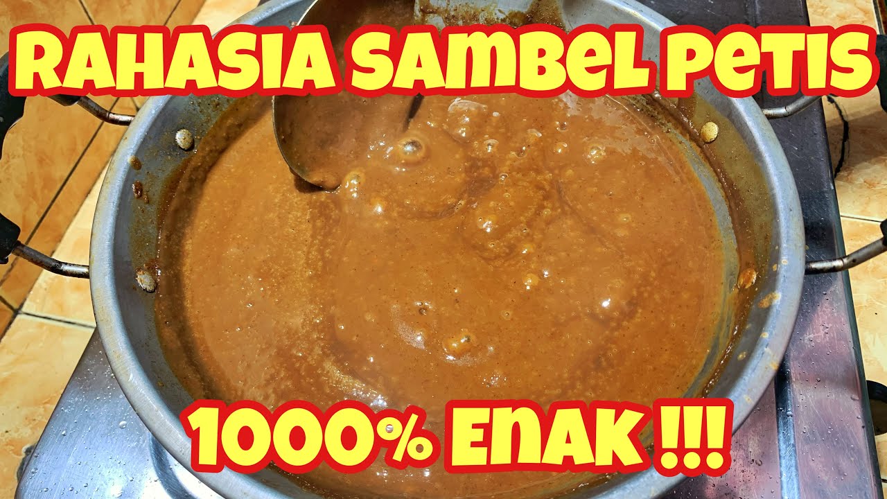 Bumbu Petis Gorengan,Rahasia sambel petis gorengan(sambel gorengan untuk semua gorengan gurih manis)