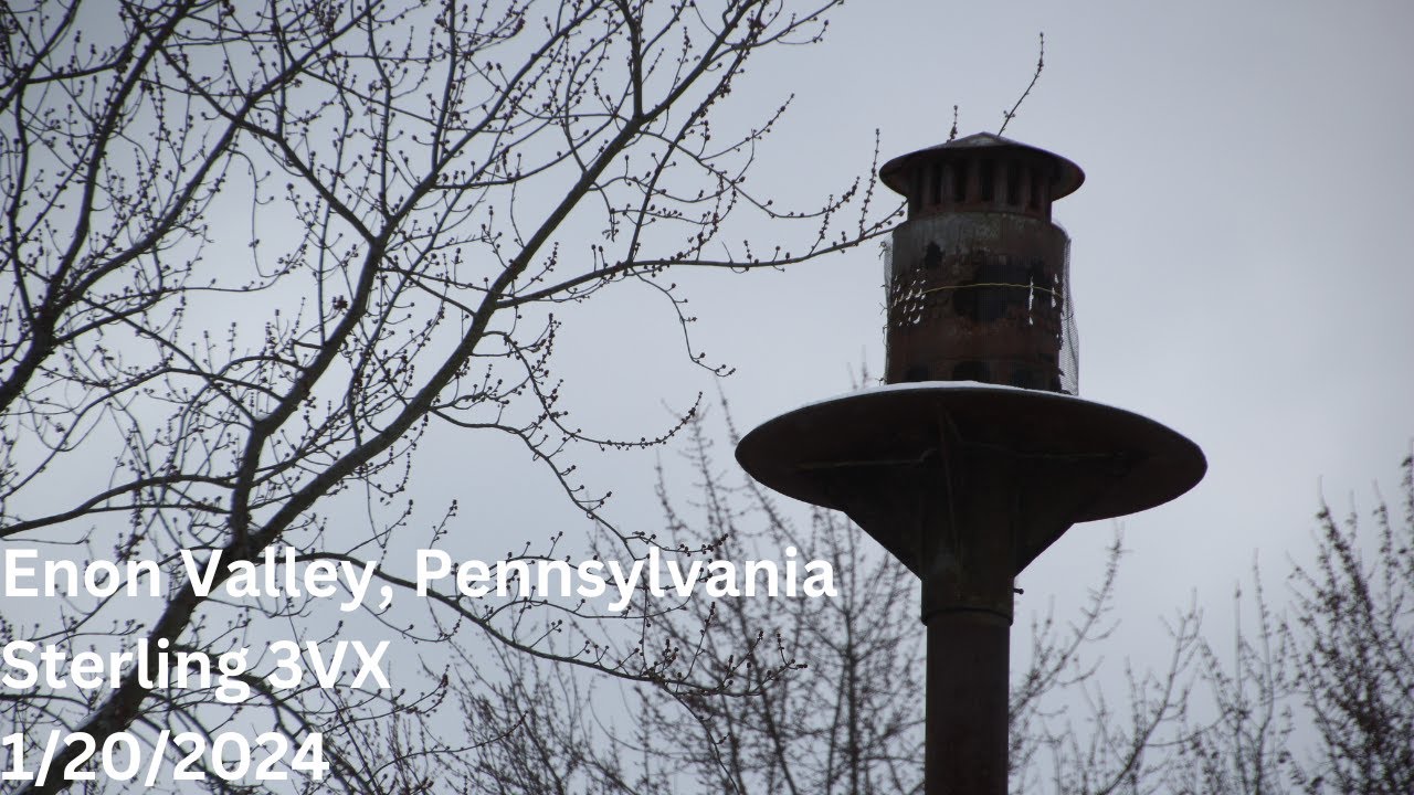 Enon Valley, Pennsylvania - Sterling 3VX Siren Test - Attack Signal - 1/20/2024